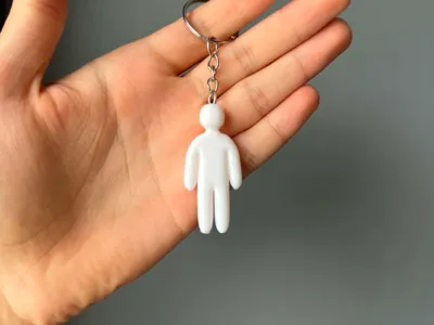 Minimalist Game Character Keychain