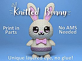 Knitted Bunny - No AMS needed!