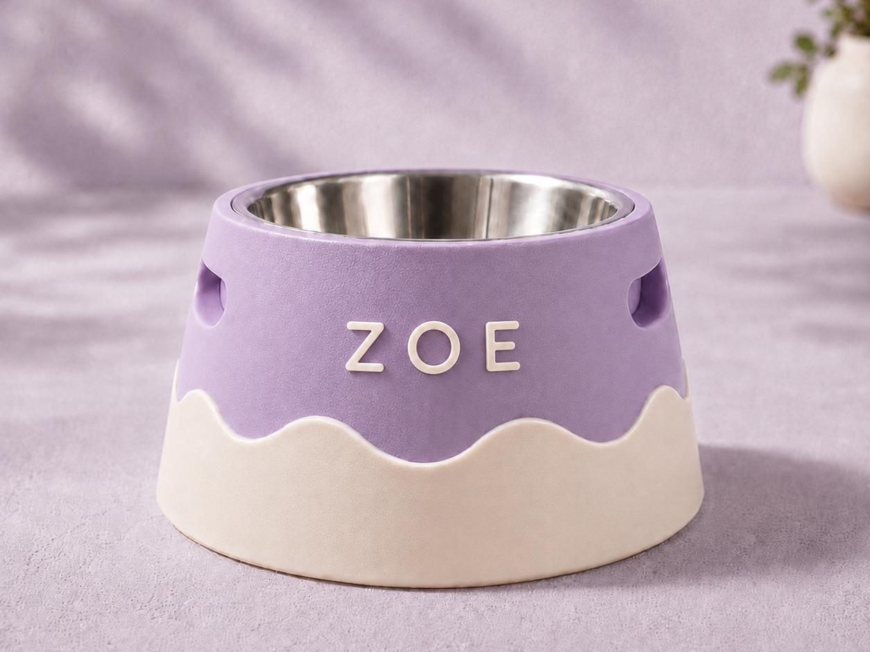 WavePaw Personalized Pet Bowl Holder