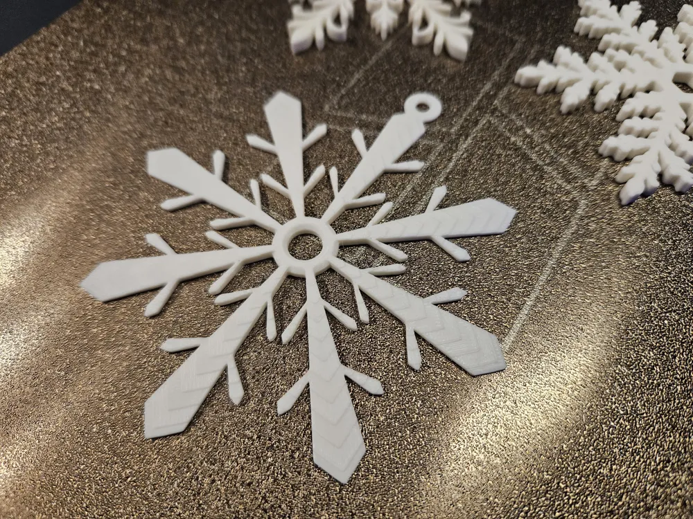 Christmas Snowflake Decoration - Free 3D Print Model - MakerWorld