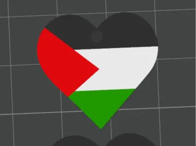 Palestina Heart Earring