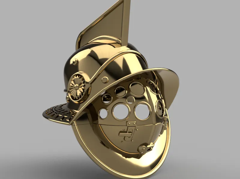 Römischer Gladiator Helm (Murmillo)