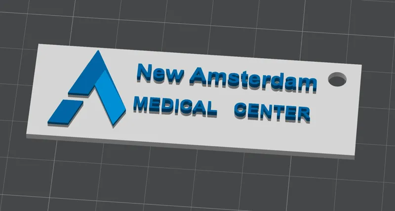 New Amsterdam Keychain. Medical Center