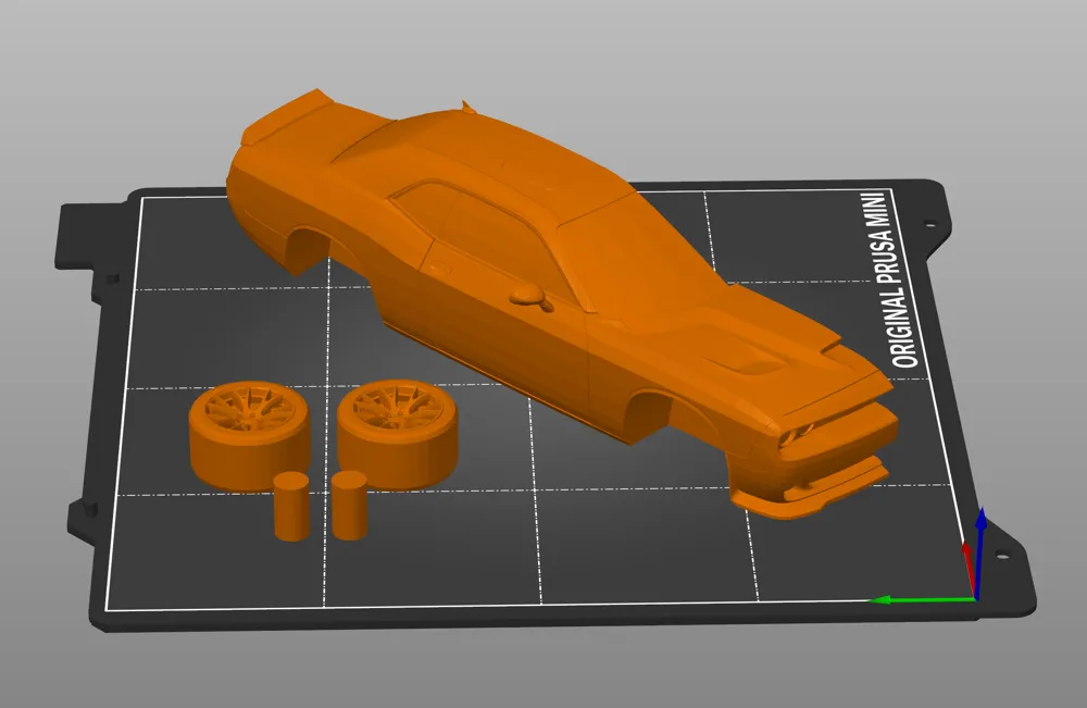 Dodge Challenger Hellcat Wall-mounted - Free 3D Print Model - MakerWorld