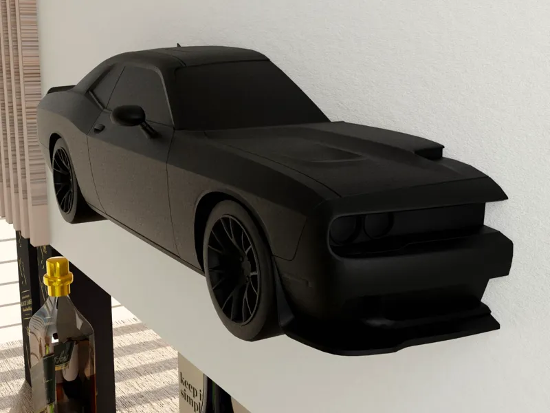 Dodge Challenger Hellcat Wall-mounted