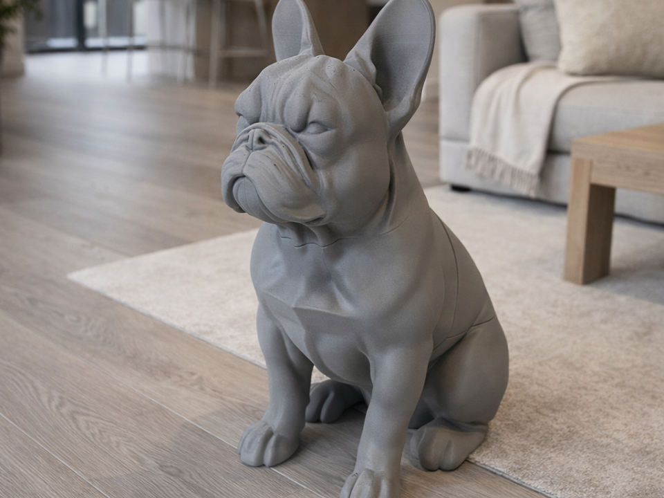 Life size french bulldog 