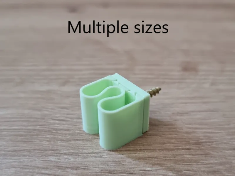 Simple cable holder with concealed screw mount