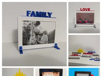 Personalisierbarer Bilderrahmen 10x15 mit Titel