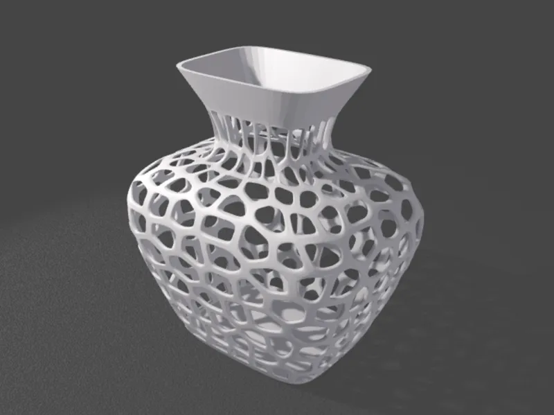 Rectangular Voronoi Vase