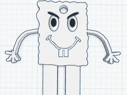 The Coolest DoodleBob Ever!!! (Keychain)