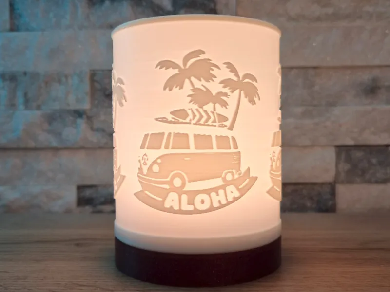 Pucklight / Tealight Aloha Camper Van