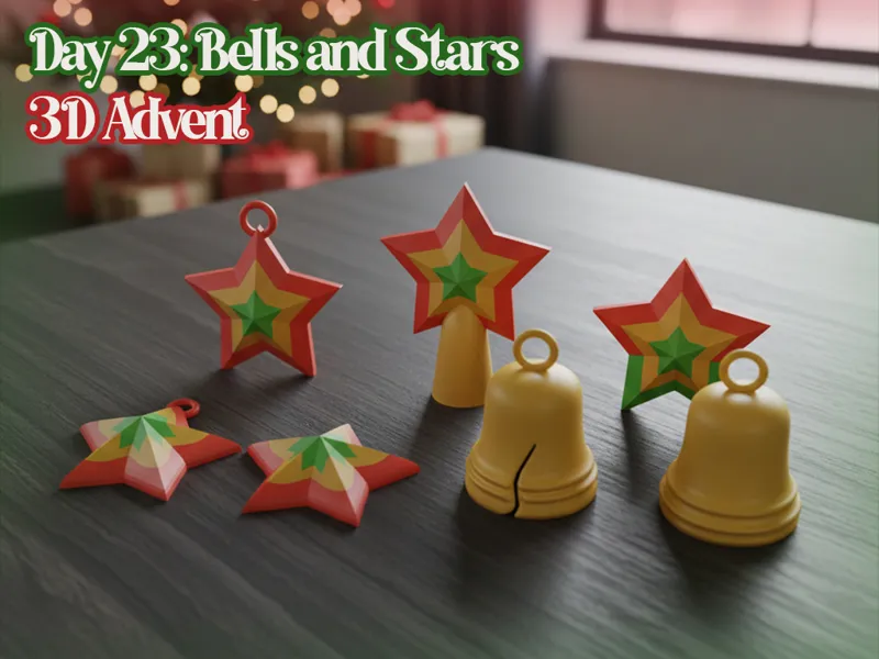 3D Advent Bolivia | Day 23 Bells and Stars