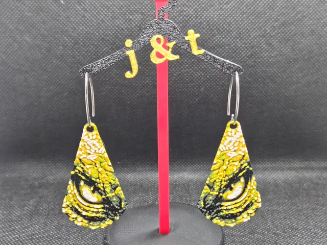 Dragon Eyes HueForge earrings
