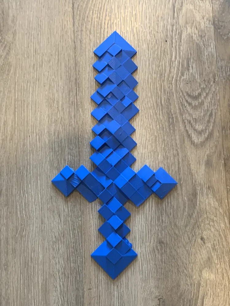 Minecraft Sword - Free 3D Print Model - MakerWorld
