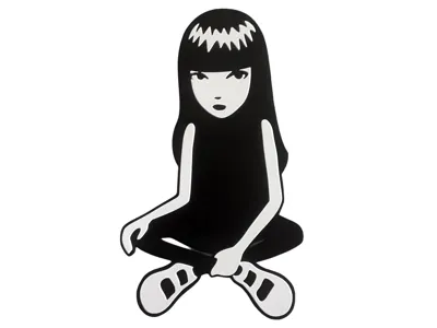 Emily the Strange Wall Art 2D Goth Girl B&W