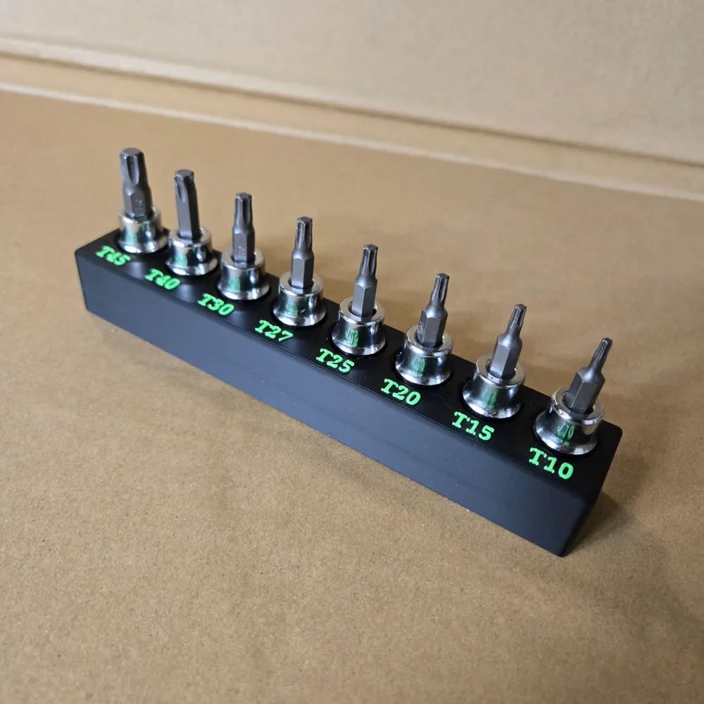TEQ Correct Pro 3/8 Torx Bit Socket Set Holder by ChopperOriginals ...