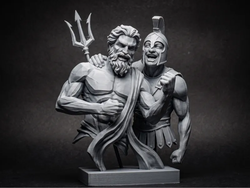 Poseidon & Ares: The Inside Joke – 3D Printed Bust