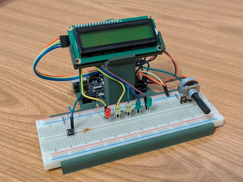Arduino breadboard & LCD stand