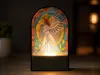 Christian Angel Stained Glass Insert - 0.16mm layer