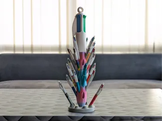 Présentoir stylos 4 couleurs