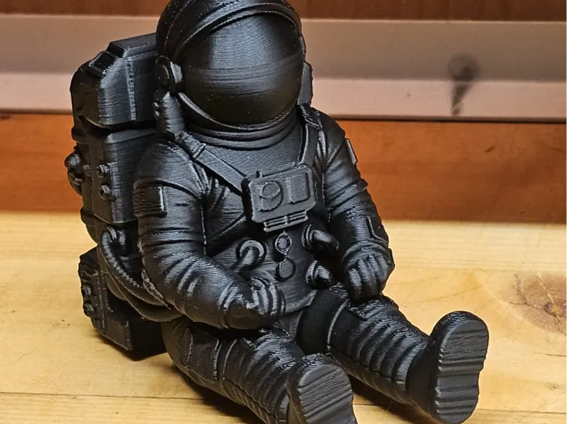 The astronaut watching