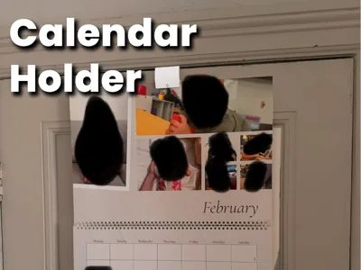 Door-Mounted Calendar Holder