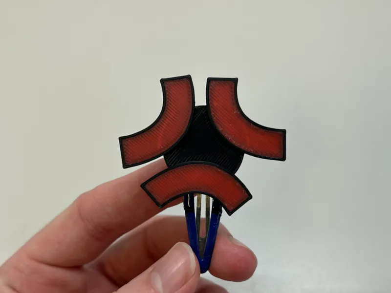 Anime angry symbol hair accessory