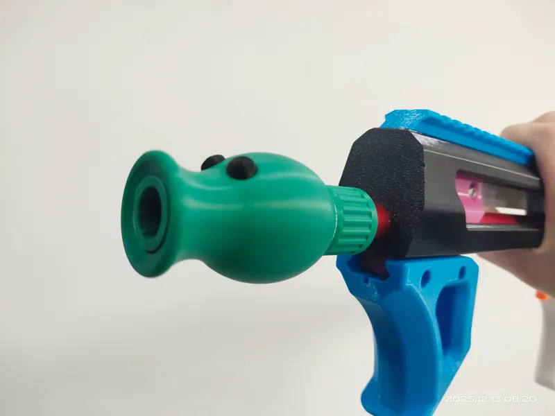 全打印模块化nerf海绵软弹膛线管 PCAR豌豆射手
