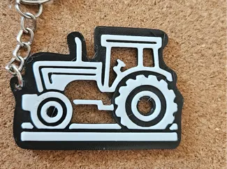 Tractor keychain