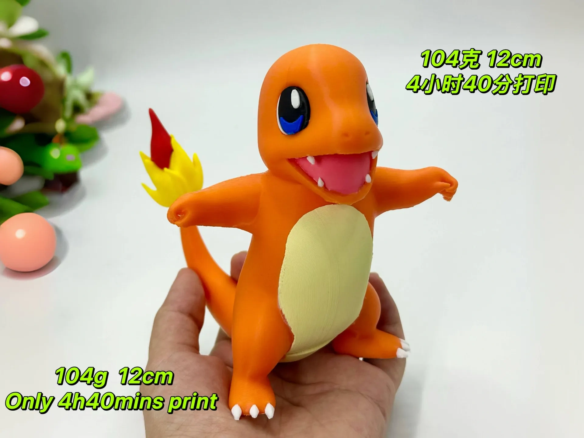 Miniatura 1 do modelo 3D 宝可梦图鉴004小火龙Charmander	 无须AMS组装版