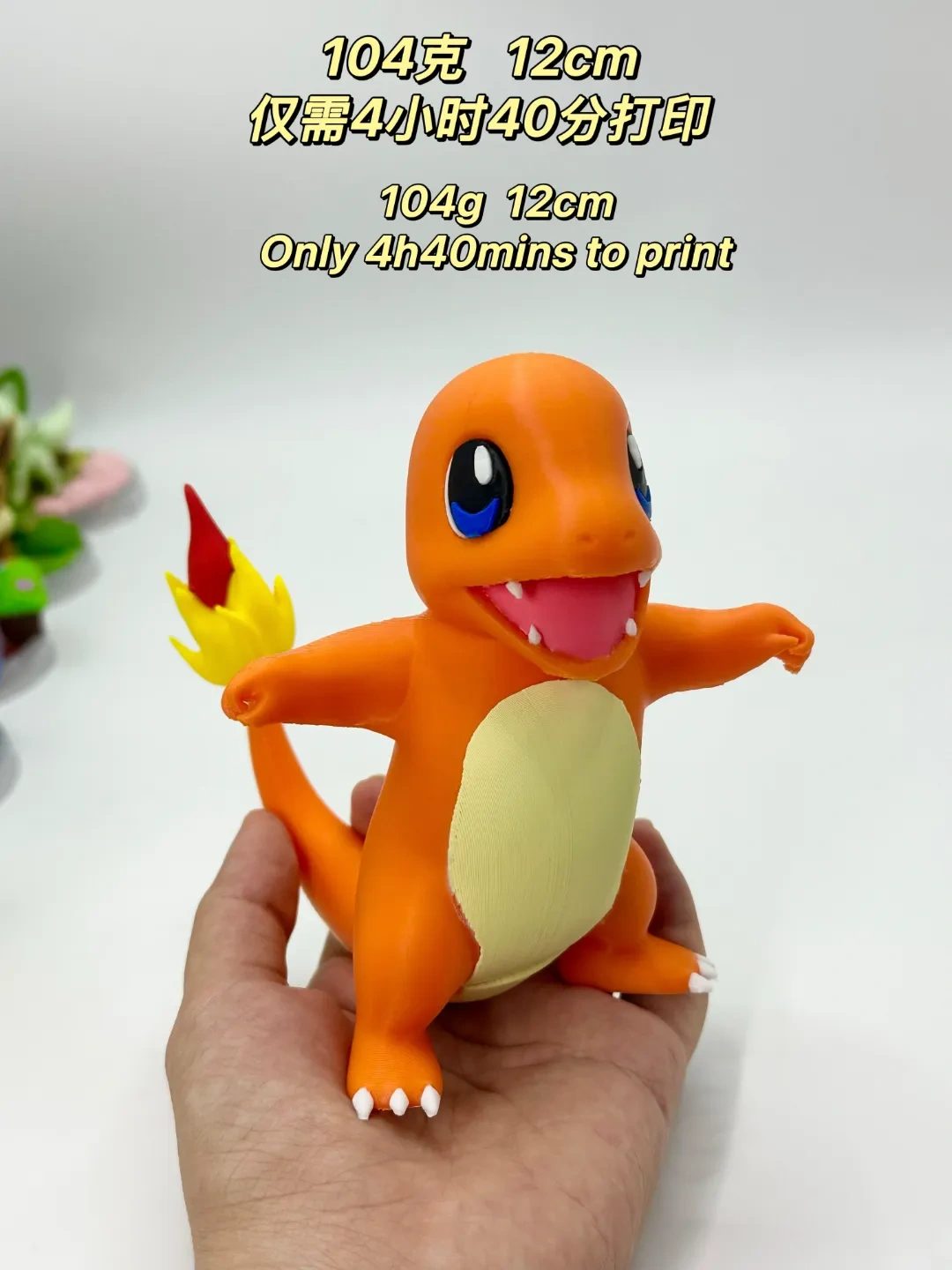 Miniatura 2 do modelo 3D 宝可梦图鉴004小火龙Charmander	 无须AMS组装版