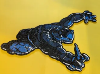 Black (Blue) Panther Wall Art