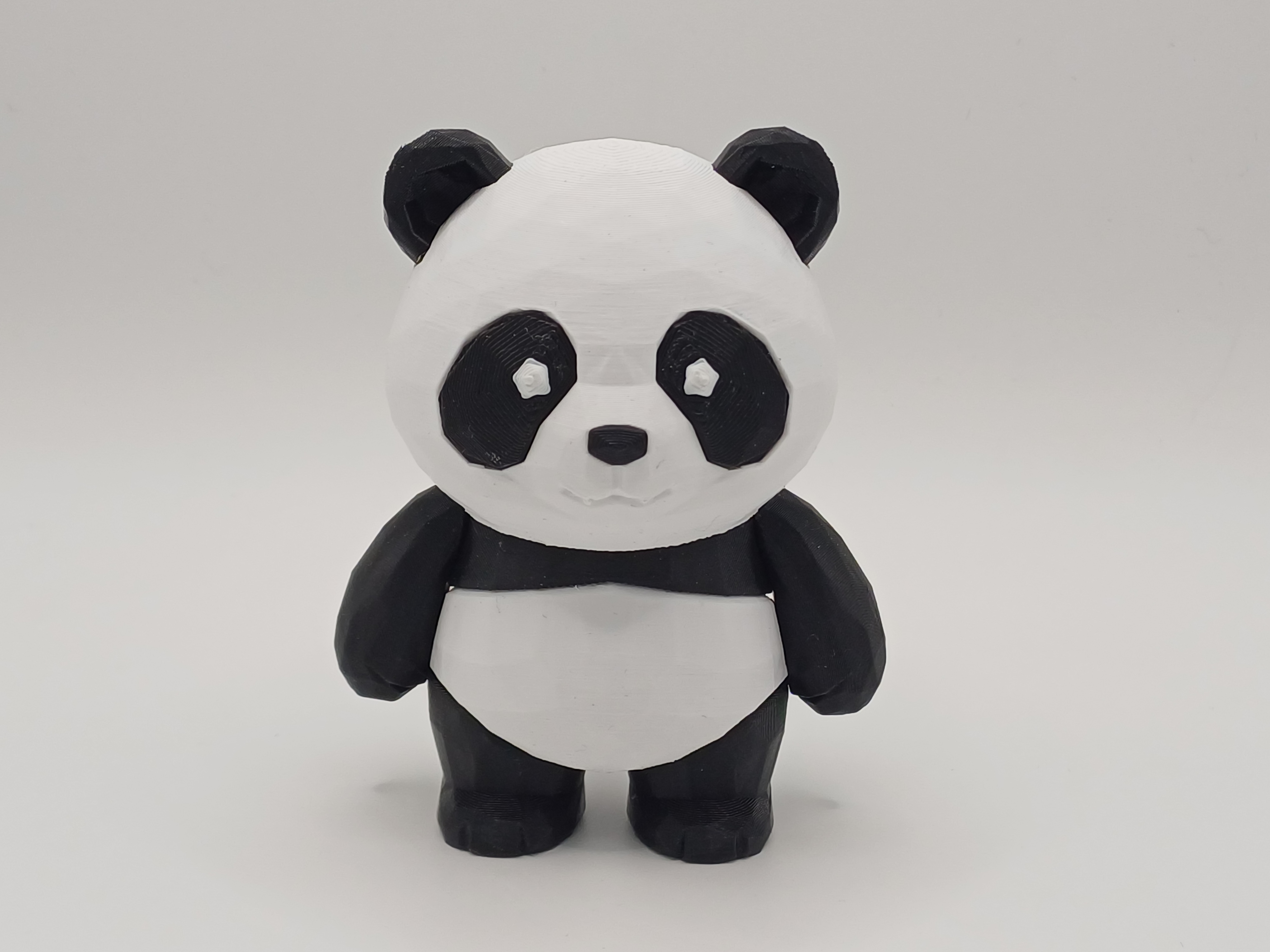Miniatura 1 do modelo 3D Low Poly Panda – Multipart Assembly Kit