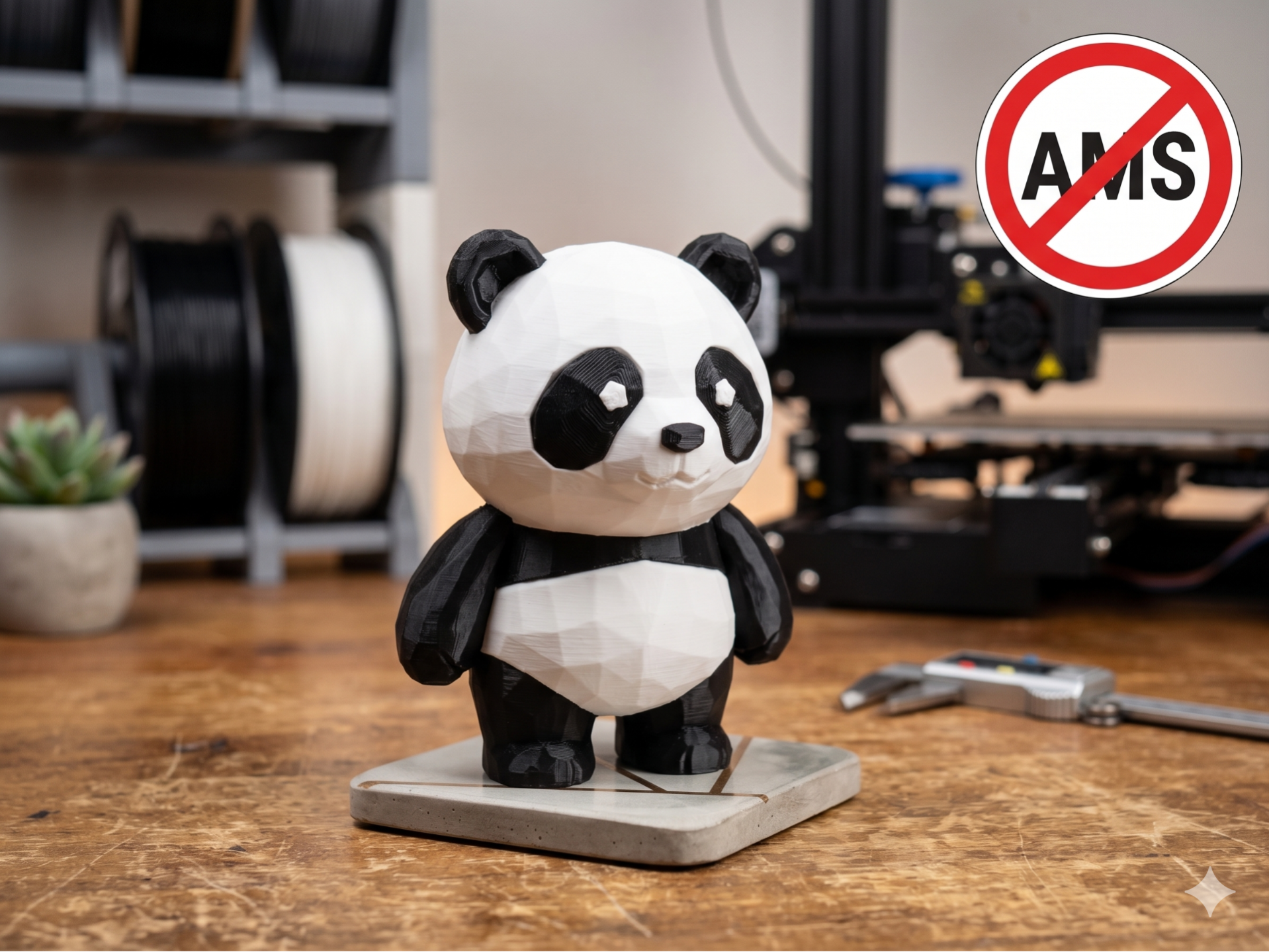 Low Poly Panda – Multipart Assembly Kit