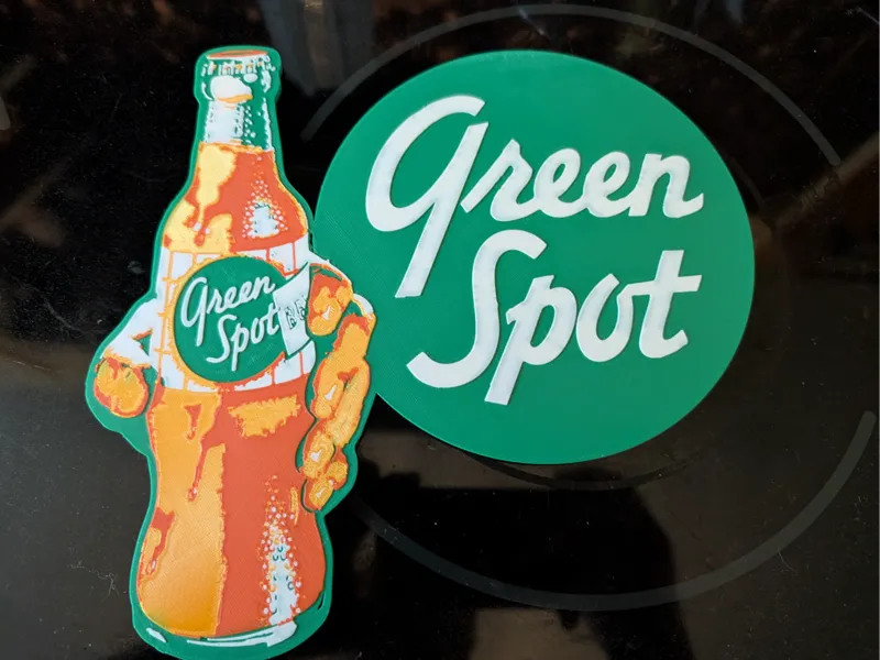 Green Spot Cola Vintage Advertising Sign