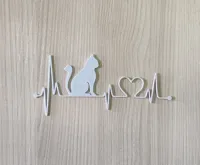 Décoration murale chat et cœur battant — photo 3