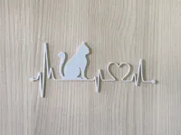 Décoration murale chat et cœur battant — photo 2