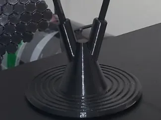 Dual Desktop Flag Stand