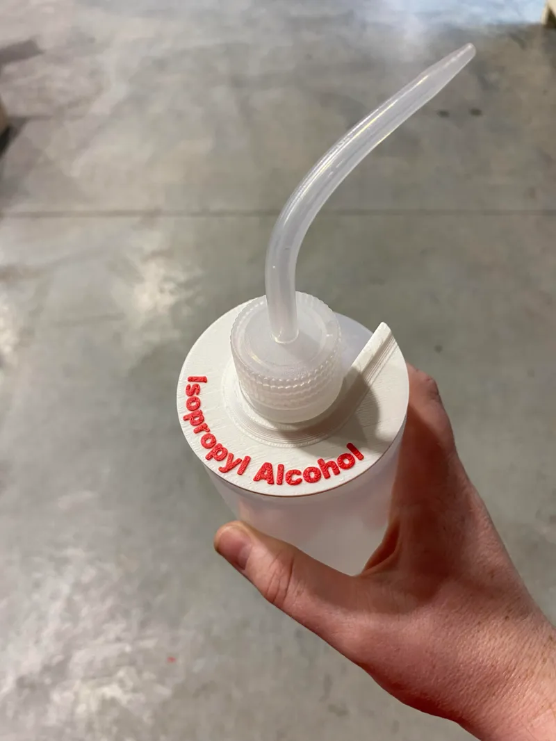 Wash Bottle Label for Isopropyl Alcohol