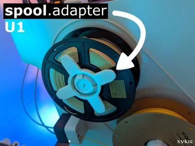 Snapmaker U1 Filament Spool Adapter - no hardware