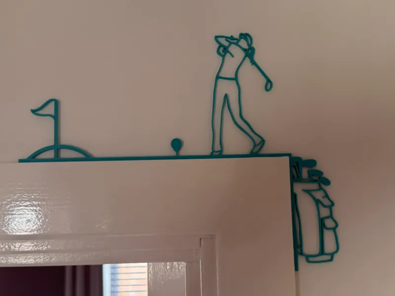 Golf Player (Female) - Door Corner