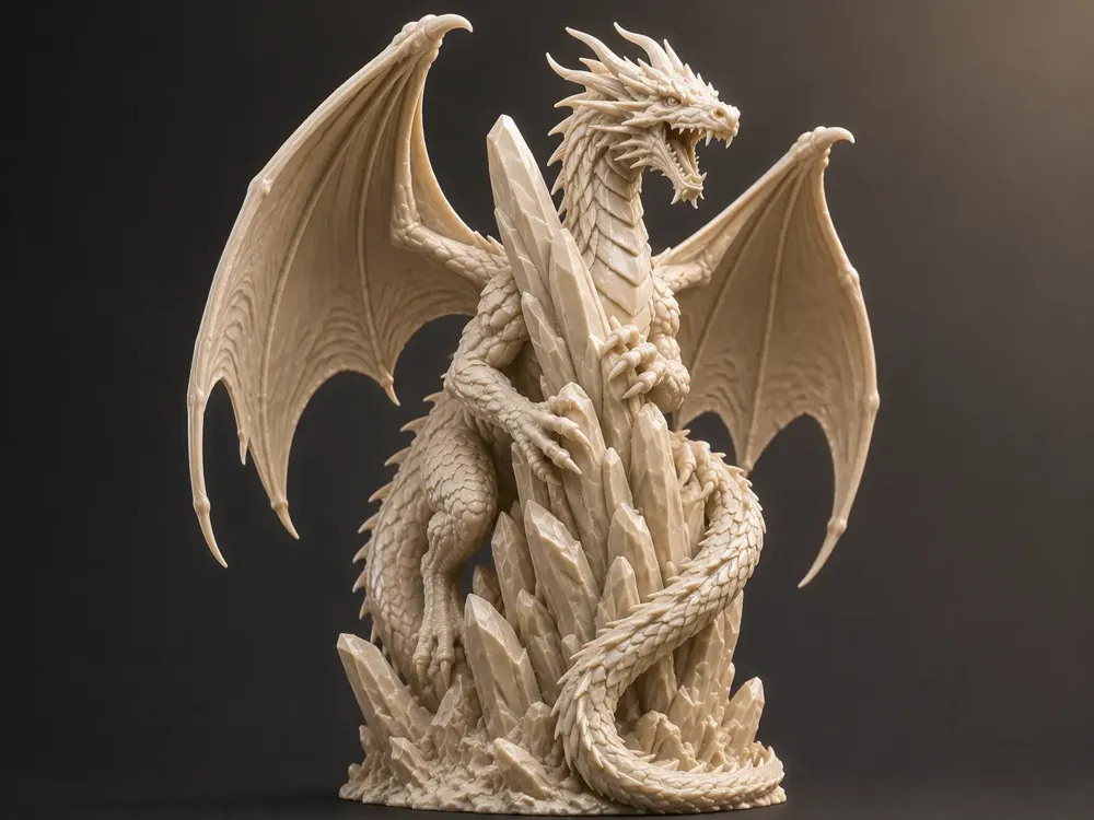 Adorno temático: Dragon. Referencia del modelo original.