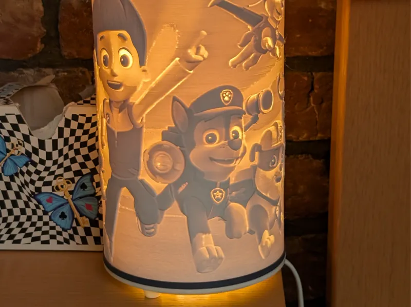 Lithophan-Lamp Paw Patrol IKEA fado