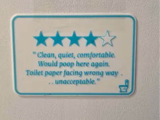 toilet funny review