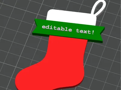 Customizable Stocking Ornament & Gift Tag