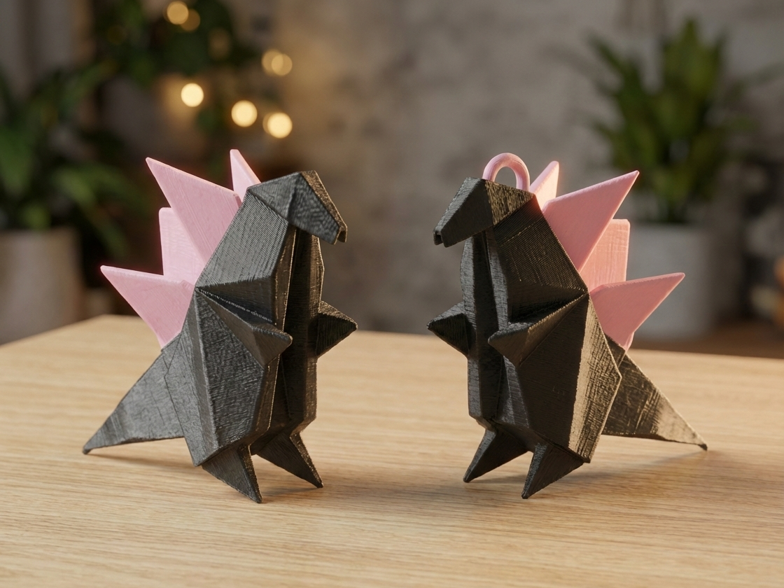 Miniatura 1 do modelo 3D Origami Godzilla