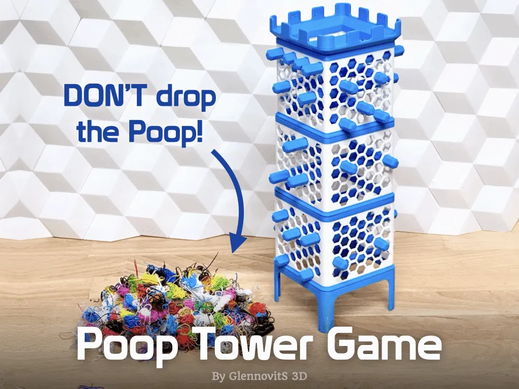 Poop Tower Game (purge escape - jenga style) view 2