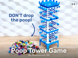 Poop Tower Game (purge escape - jenga style)
