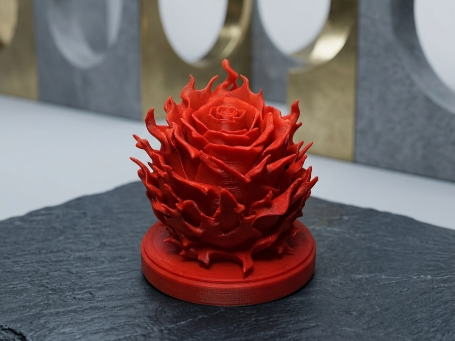 Flammen-Rose