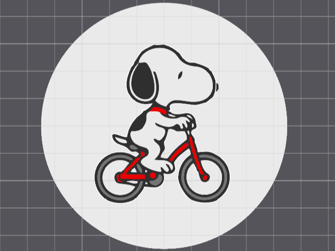 Fahrrad Snoopy Untersetzer